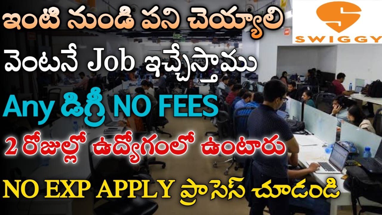 Swiggy Work From Home Jobs