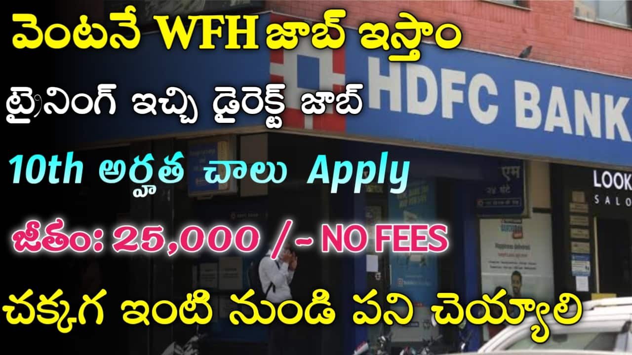 HDFC Work From Home Jobs
