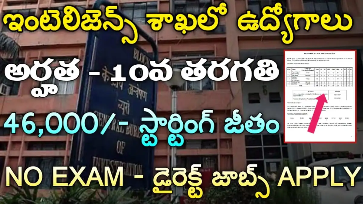 Intelligence Dept Jobs 2024