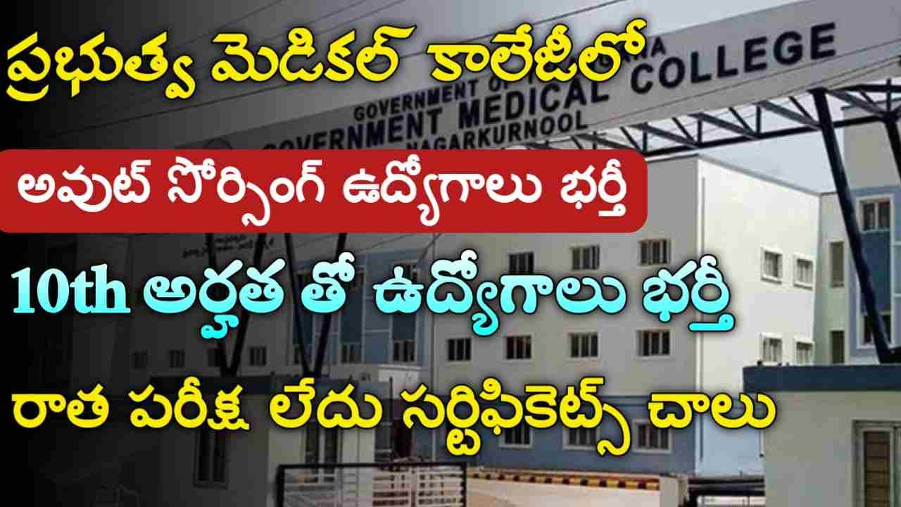 Telangana Outsourcing Jobs 2024