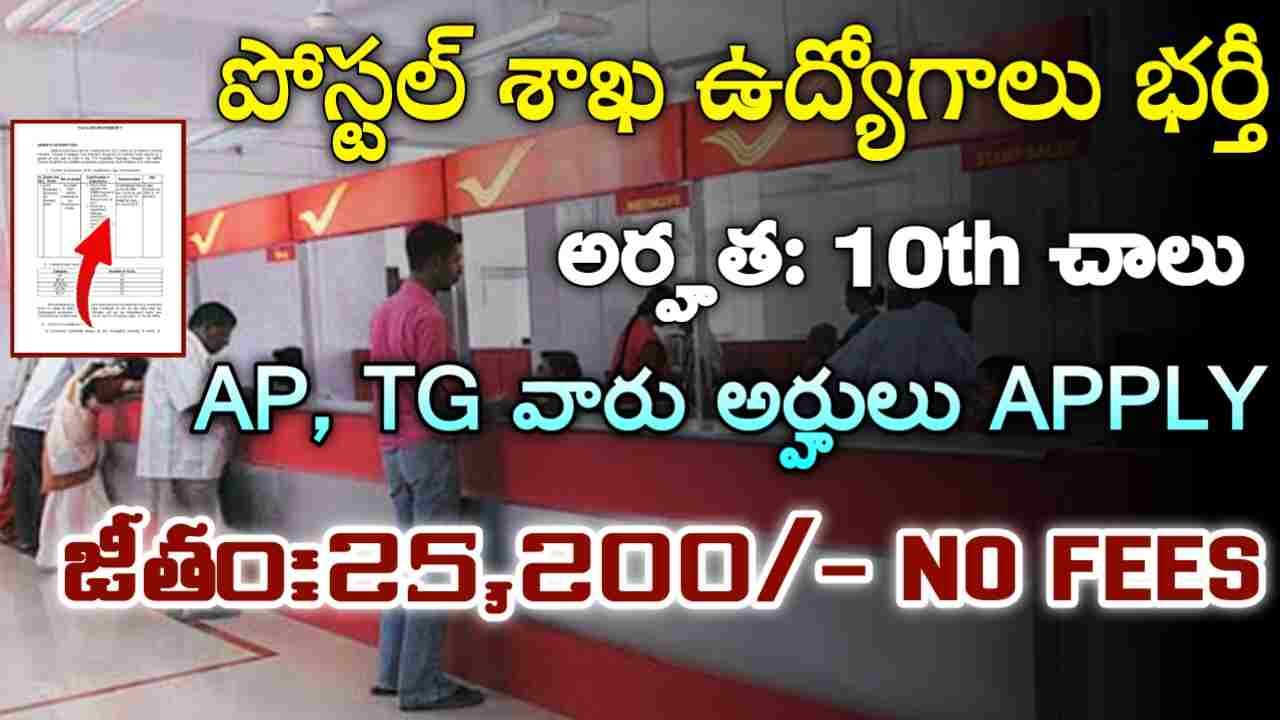 Postal Department Jobs
