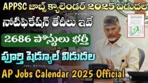 APPSC Jobs Calendar 2025