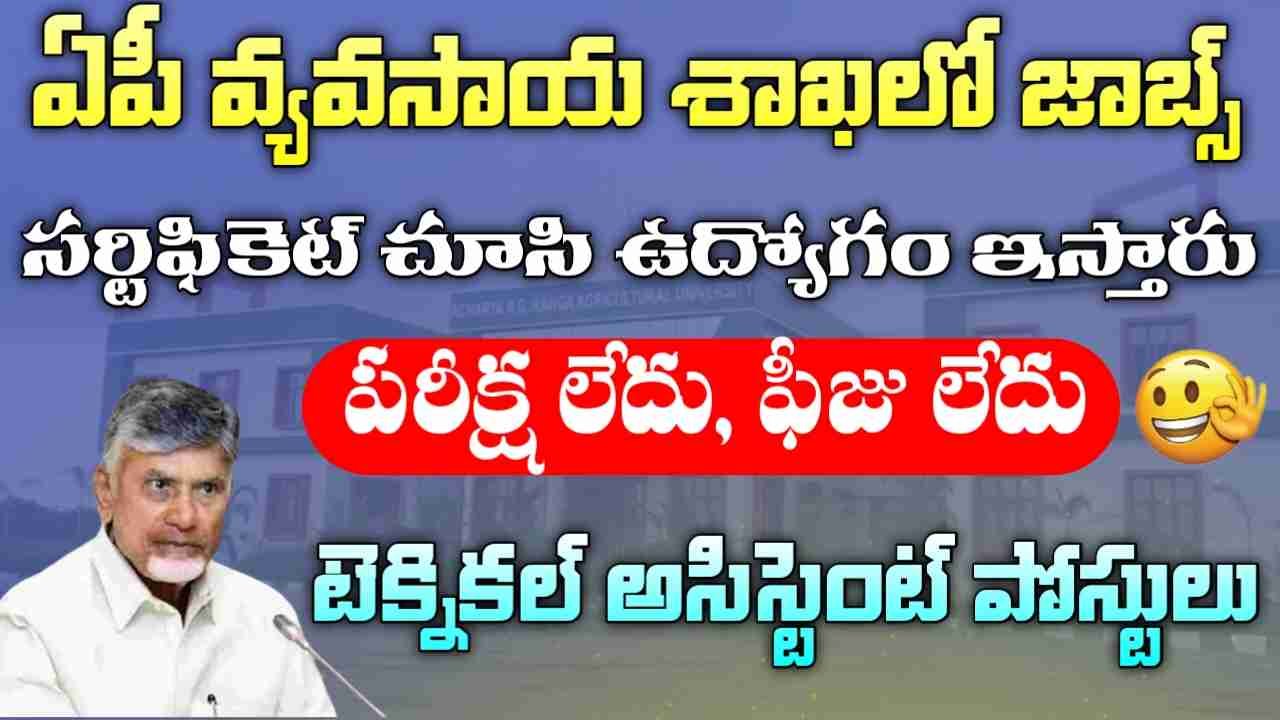 AP Agriculture Department Jobs 2025