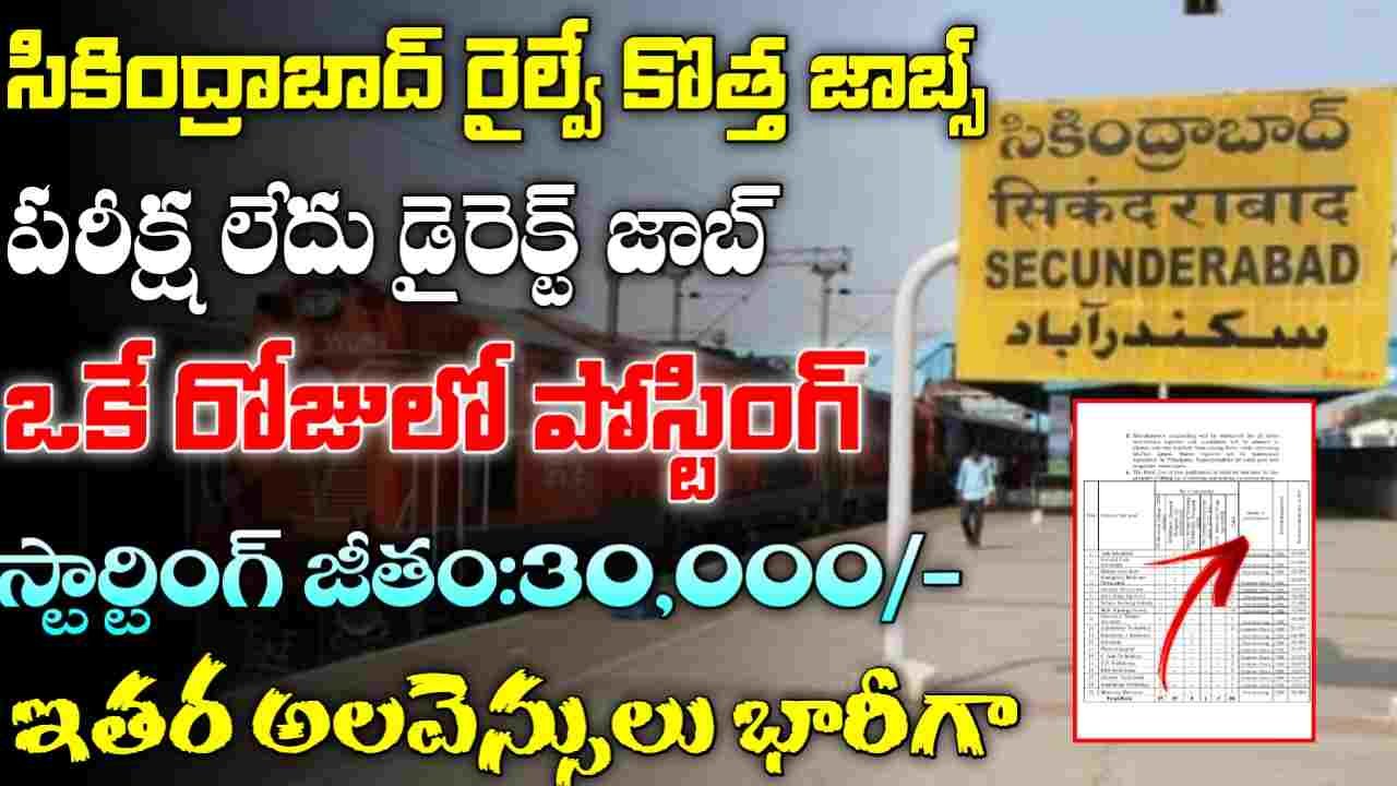 Secunderabad Railway Jobs 2025