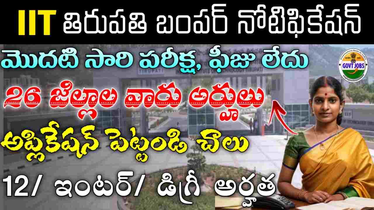 IIT Tirupati Notification 2025
