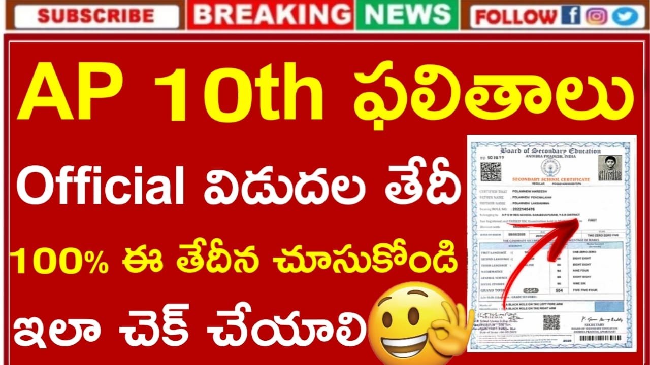 AP 10th Results 2025 Date