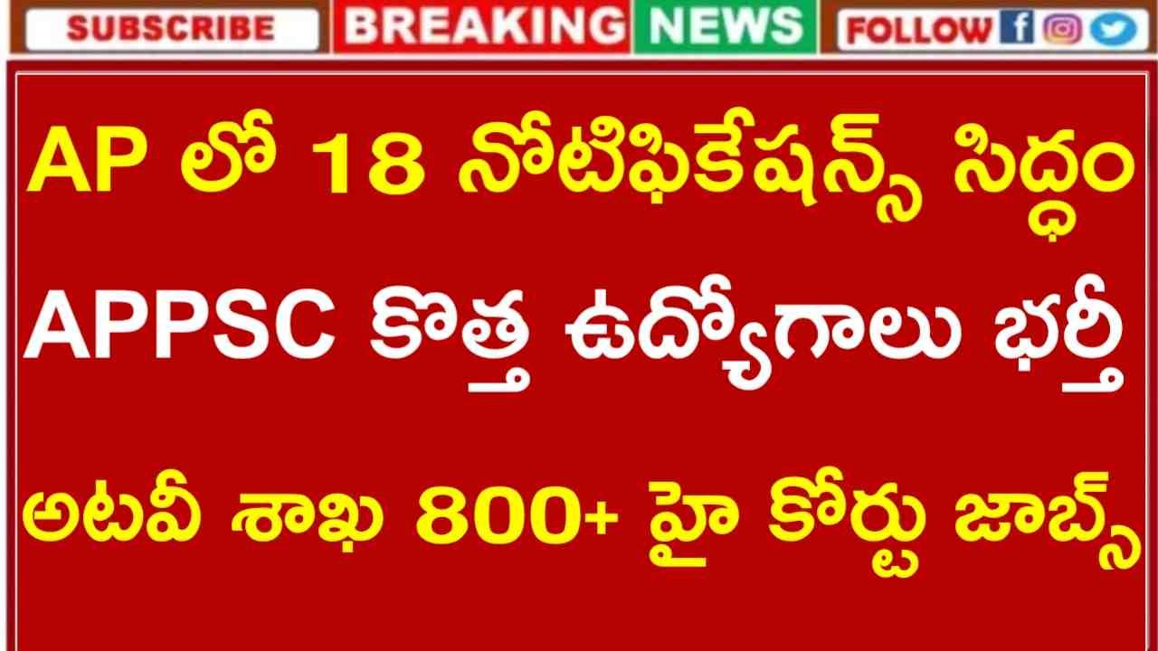 APPSC Notifications 2025