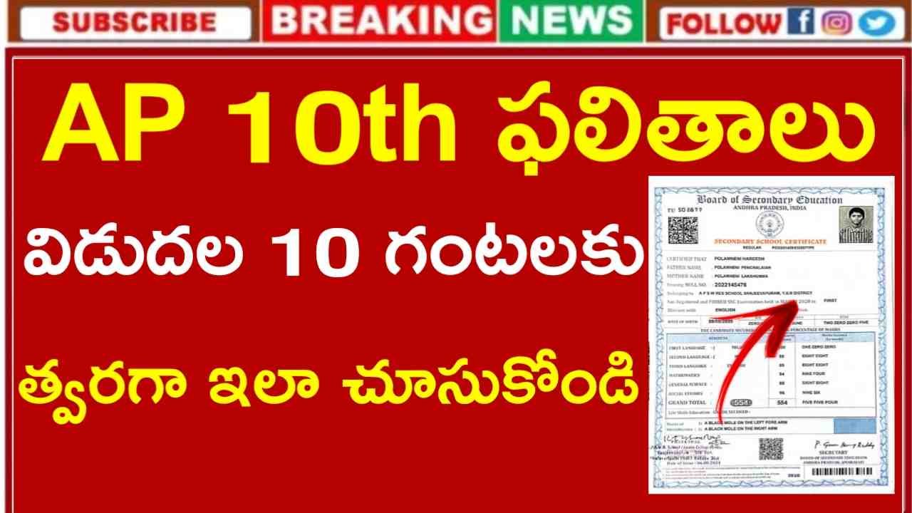 AP 10th Class SSC Results 2025