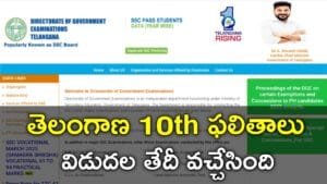 TS 10th Results 2025 Date