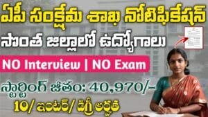 AP Welfare Department Jobs 2025