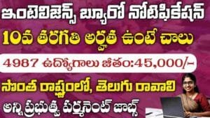 Intelligence bureau Security Assistant Jobs 2025