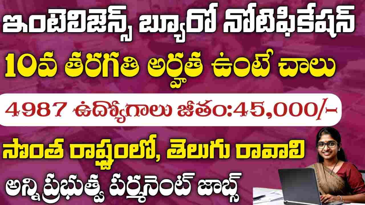 Intelligence bureau Security Assistant Jobs 2025