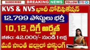 KVS, NVS Recruitment 2025
