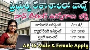 Govt College Non Teaching Jobs