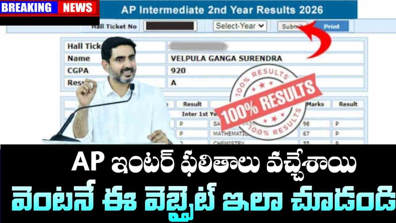 AP Inter Results 2026 Released
