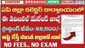 AP District Collector Office Jobs 2026