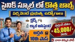 Sainik School New Recruitment 2026