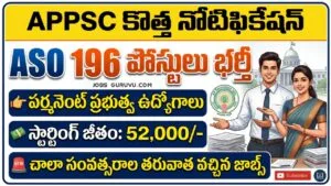 APPSC ASO Jobs 2026