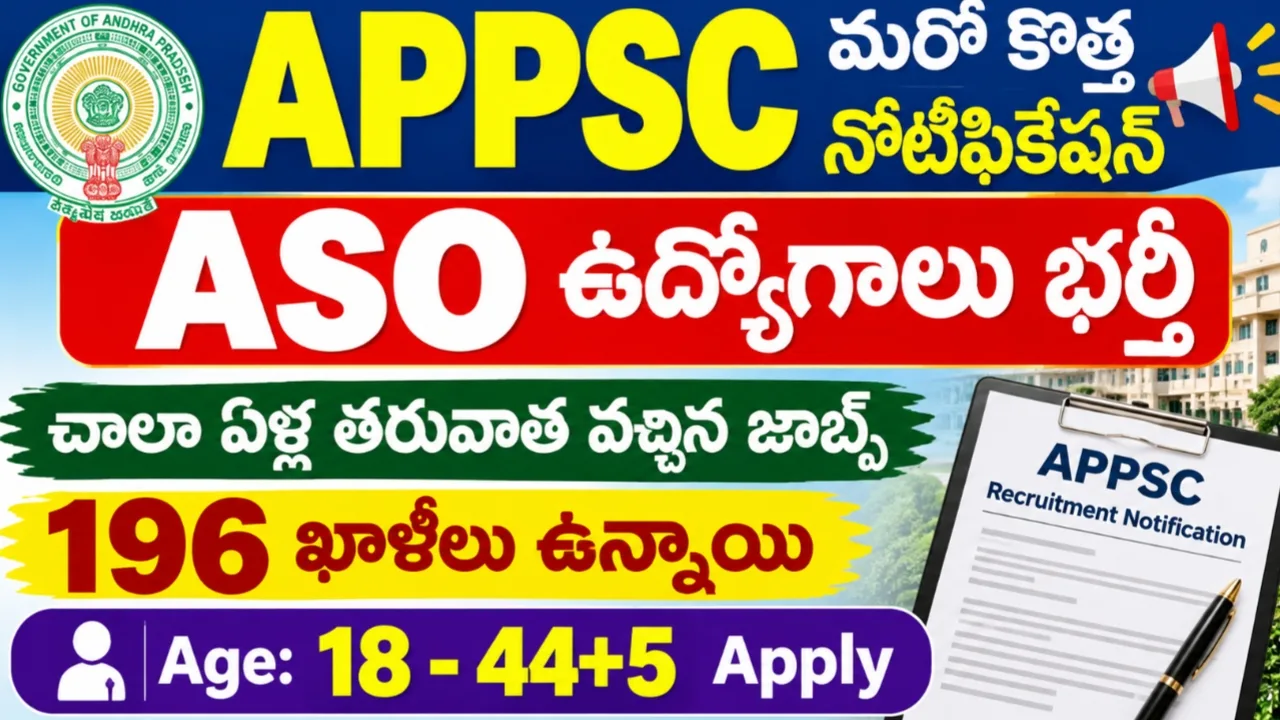 APPSC Assistant Statistical Officer Jobs 2026